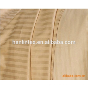 250T 40s * 40s sateen stripe blanc 100% coton tissu pour draps